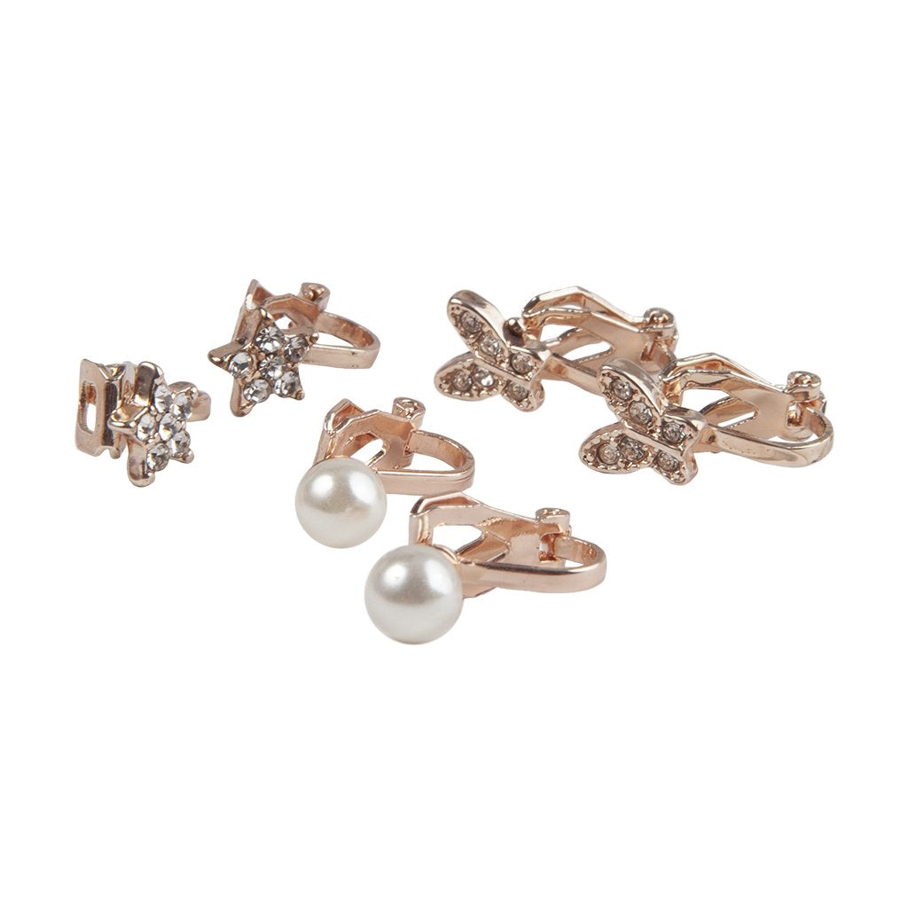 Great Pretenders Clip-on øreringe 3pk.
