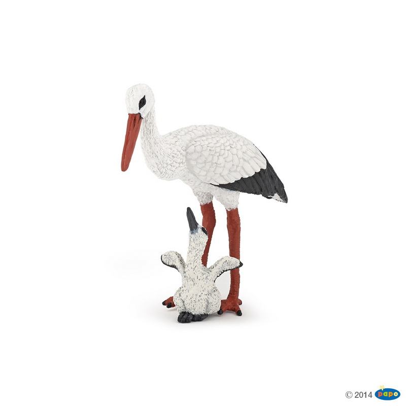 Papo Stork og baby stork