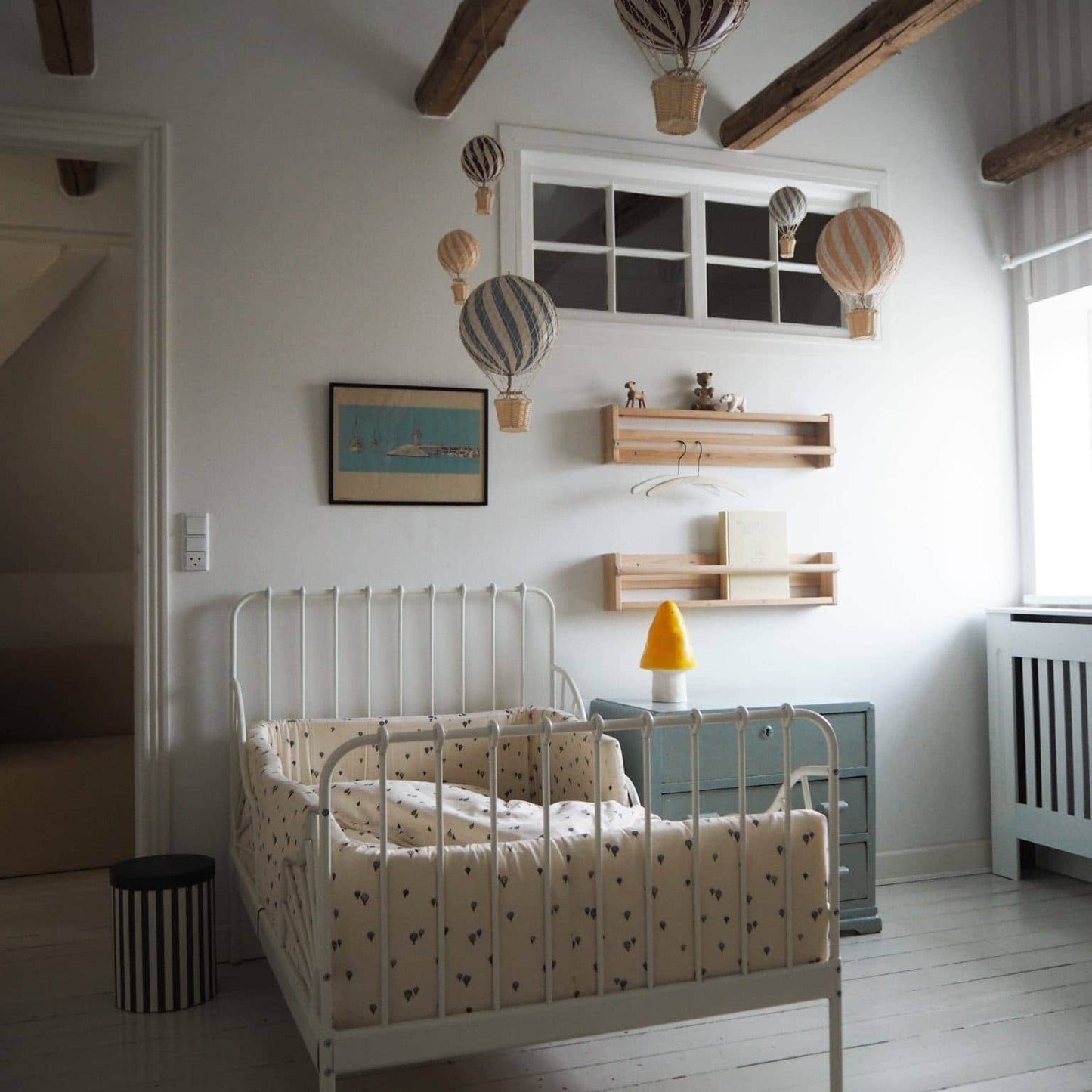 Filibabba luftballon 10cm. Powder blue