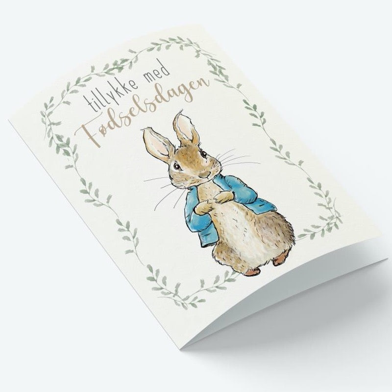 Mouse & Pen A7 Kort Peter Kanin Tillykke med fødselsdagen