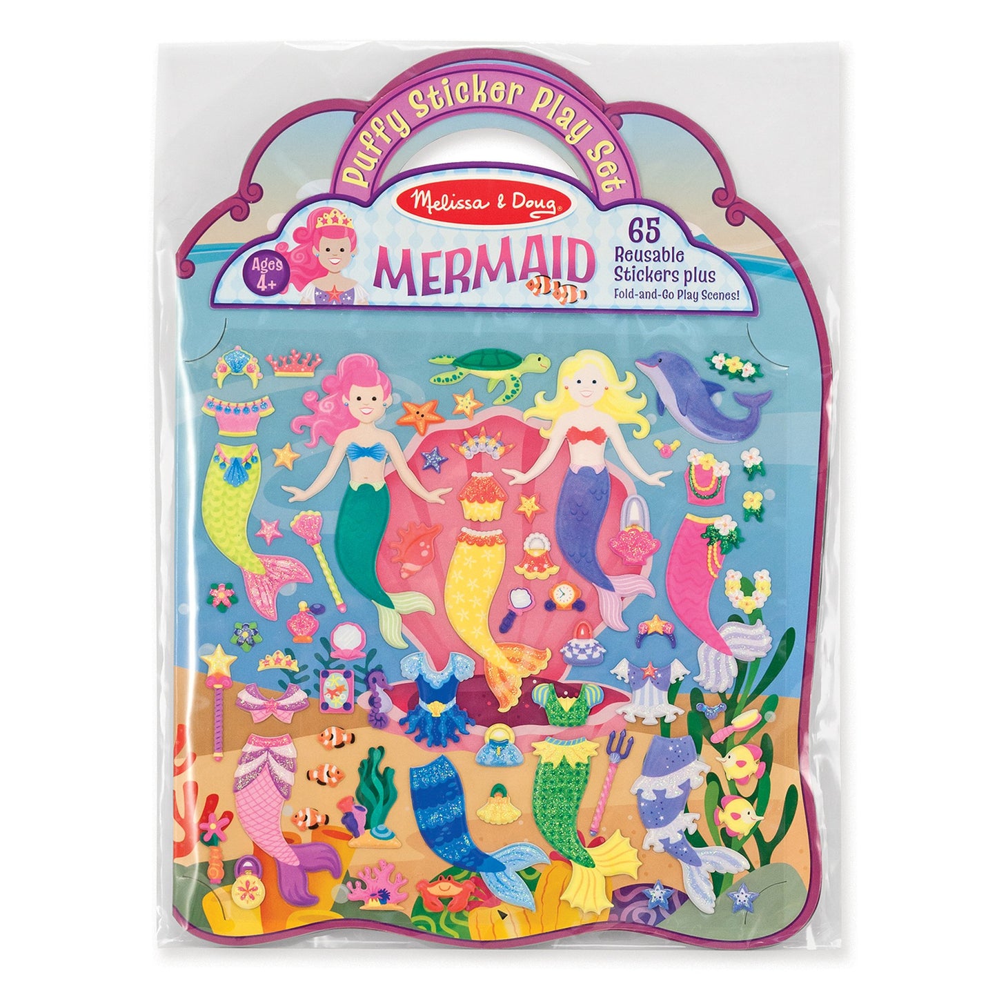 Melissa & Doug puf klistermærker Mermaids - All About Kids Odense