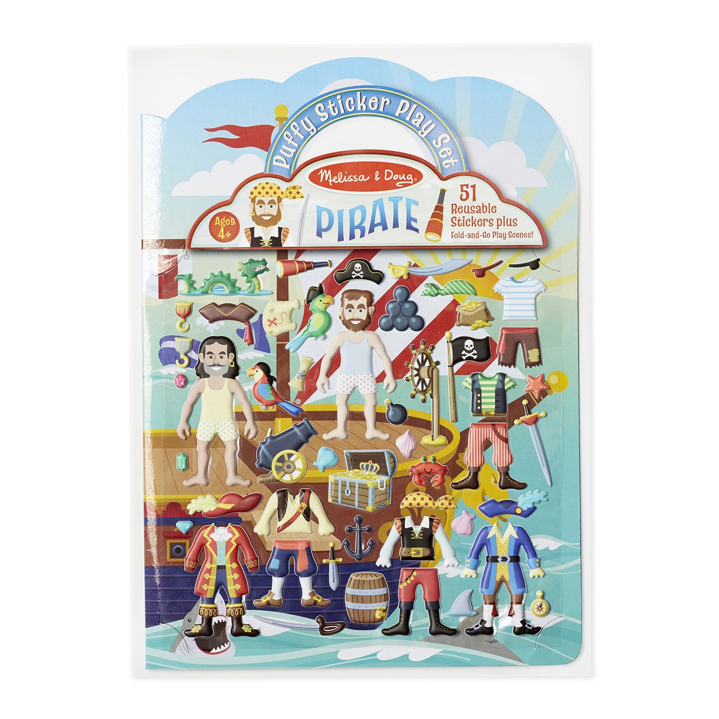 Melissa & Doug puf klistermærker Pirates - All About Kids Odense