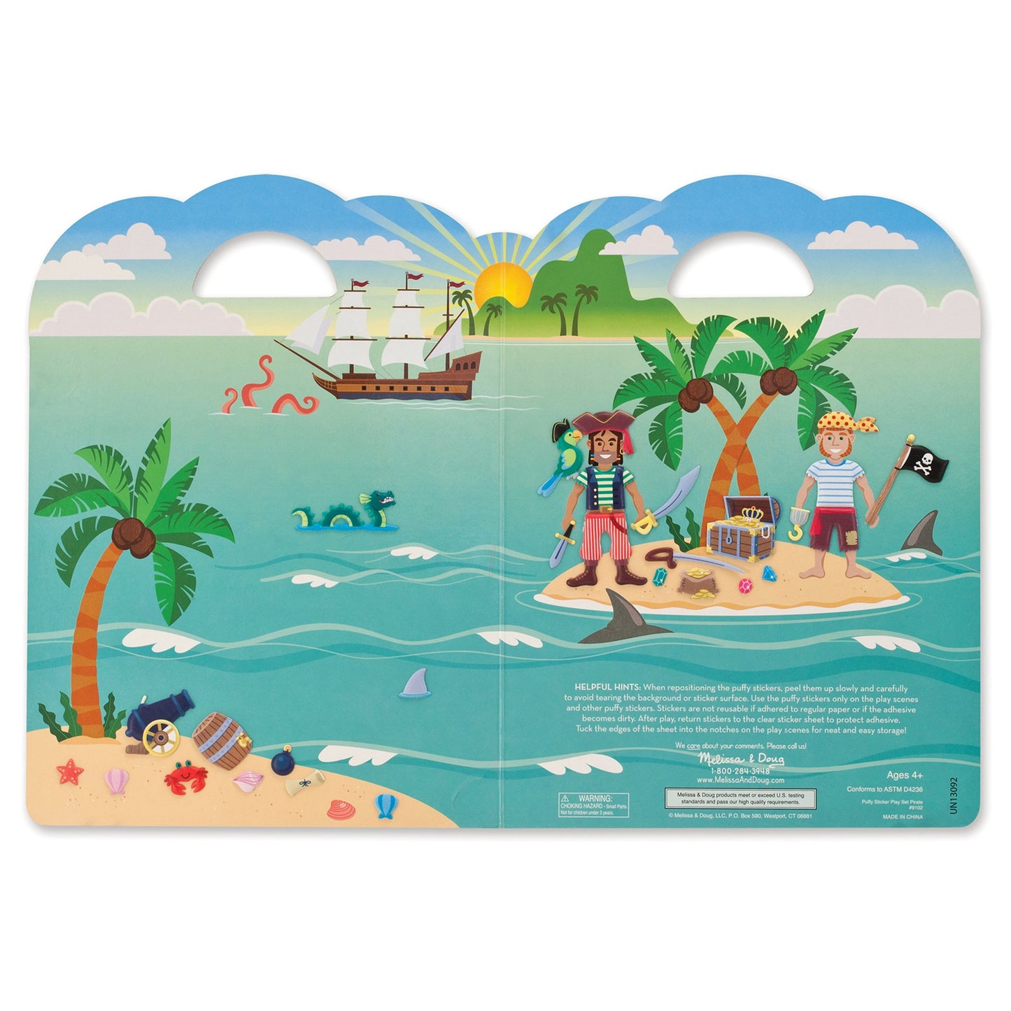 Melissa & Doug puf klistermærker Pirates - All About Kids Odense