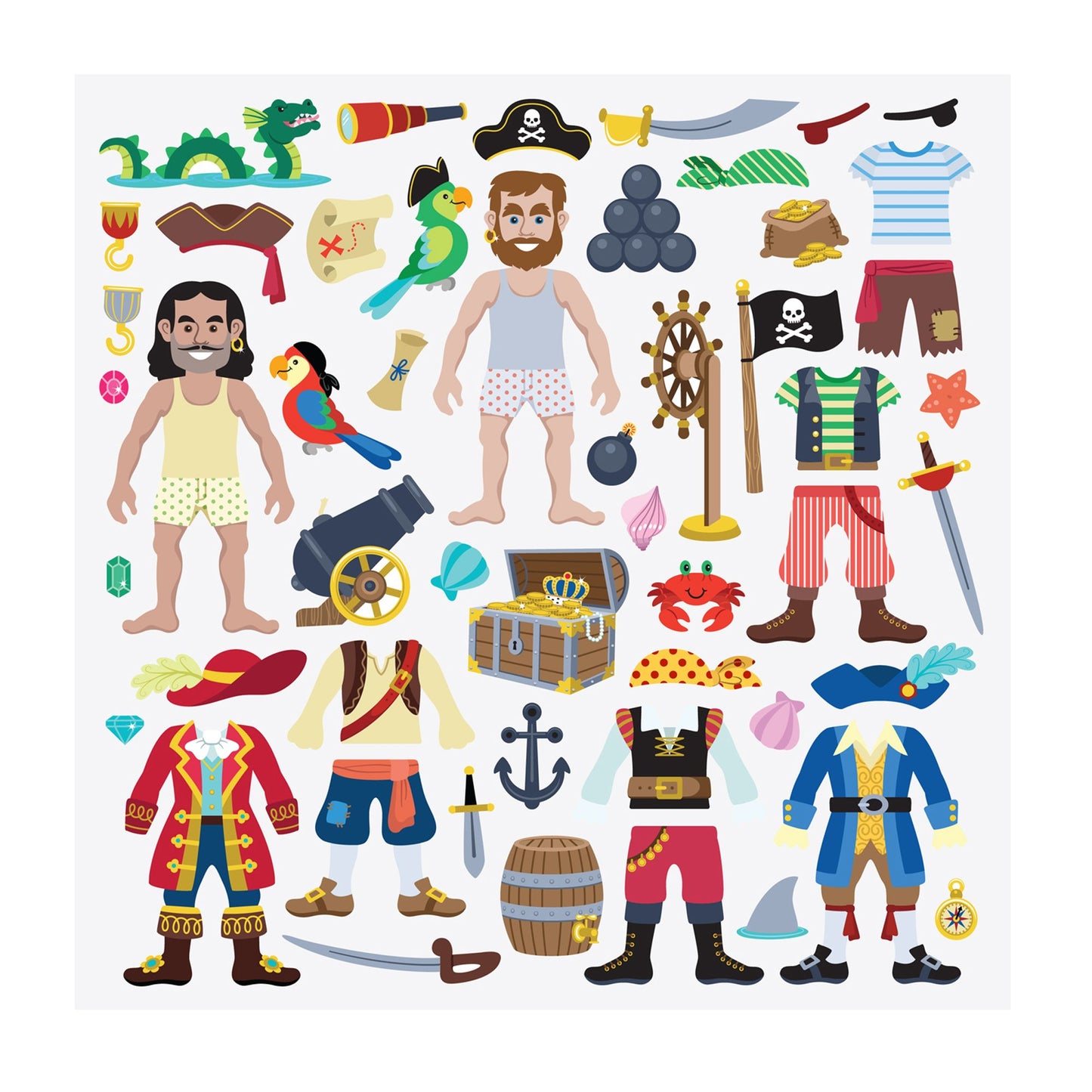 Melissa & Doug puf klistermærker Pirates - All About Kids Odense