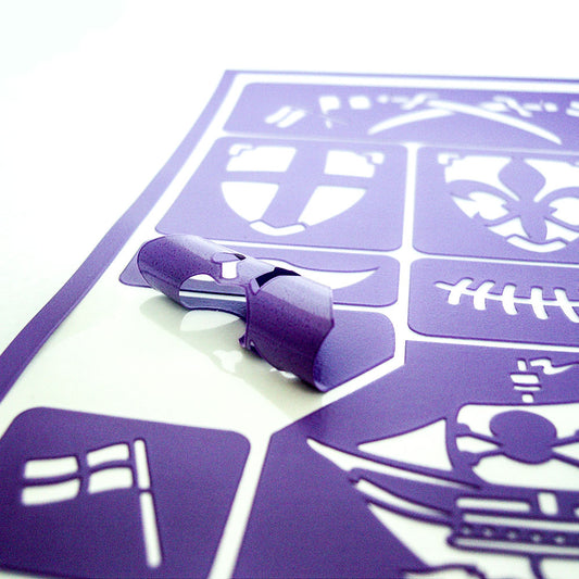 Grim'tout stencil Ridder og pirat