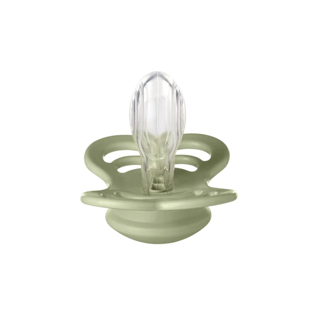 BIBS 2pk sutter supreme silikone str. 1, Sage/hunter green