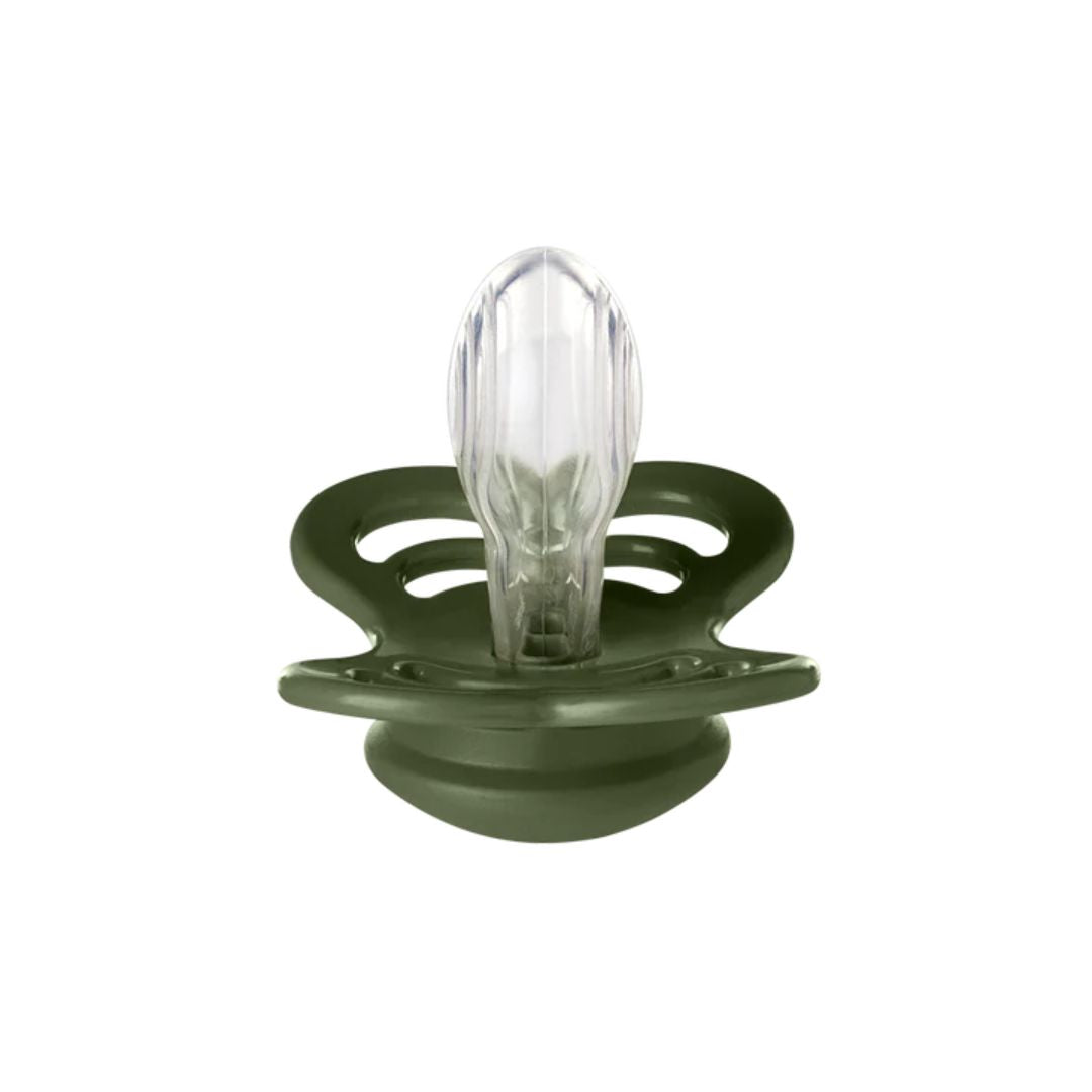 BIBS 2pk sutter supreme silikone str. 1, Sage/hunter green