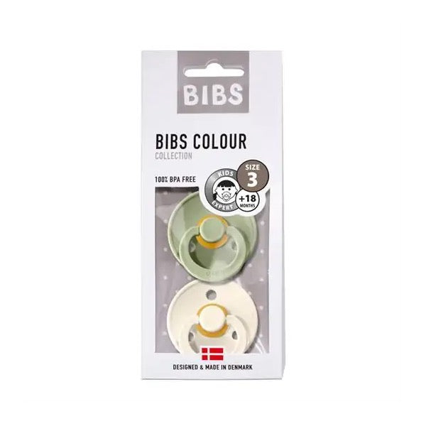BIBS 2pk. sutter str. 3, Ivory/Sage