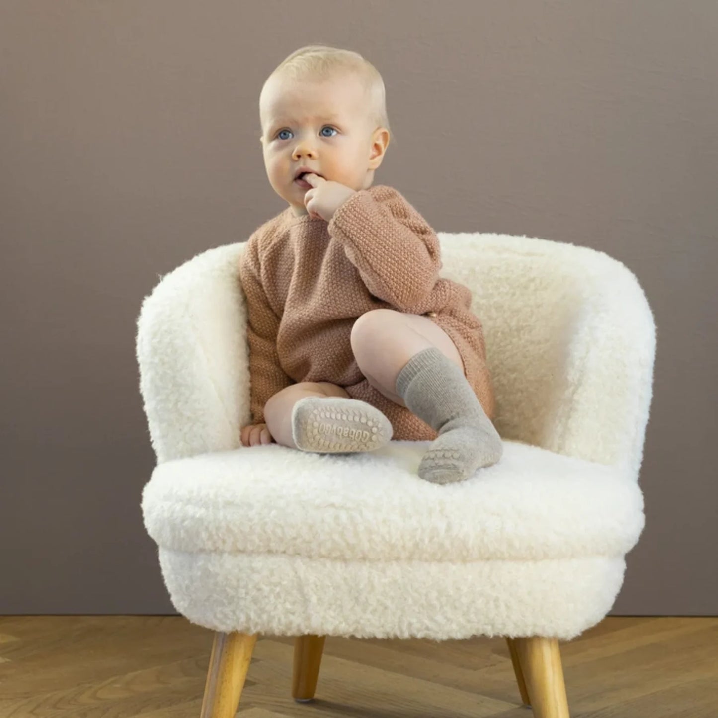 GoBabyGo non-slip sokker 2-3y Sand
