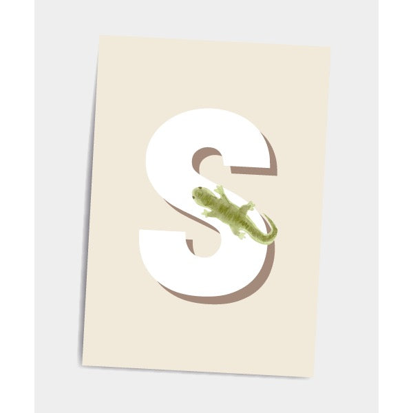 Dialægt A5 kort Bogstav S