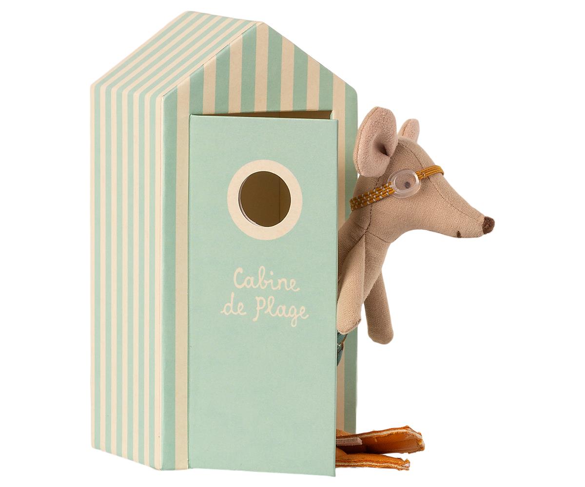 Maileg Beach mice, Big brother in Cabin de Plage 16-1732-01