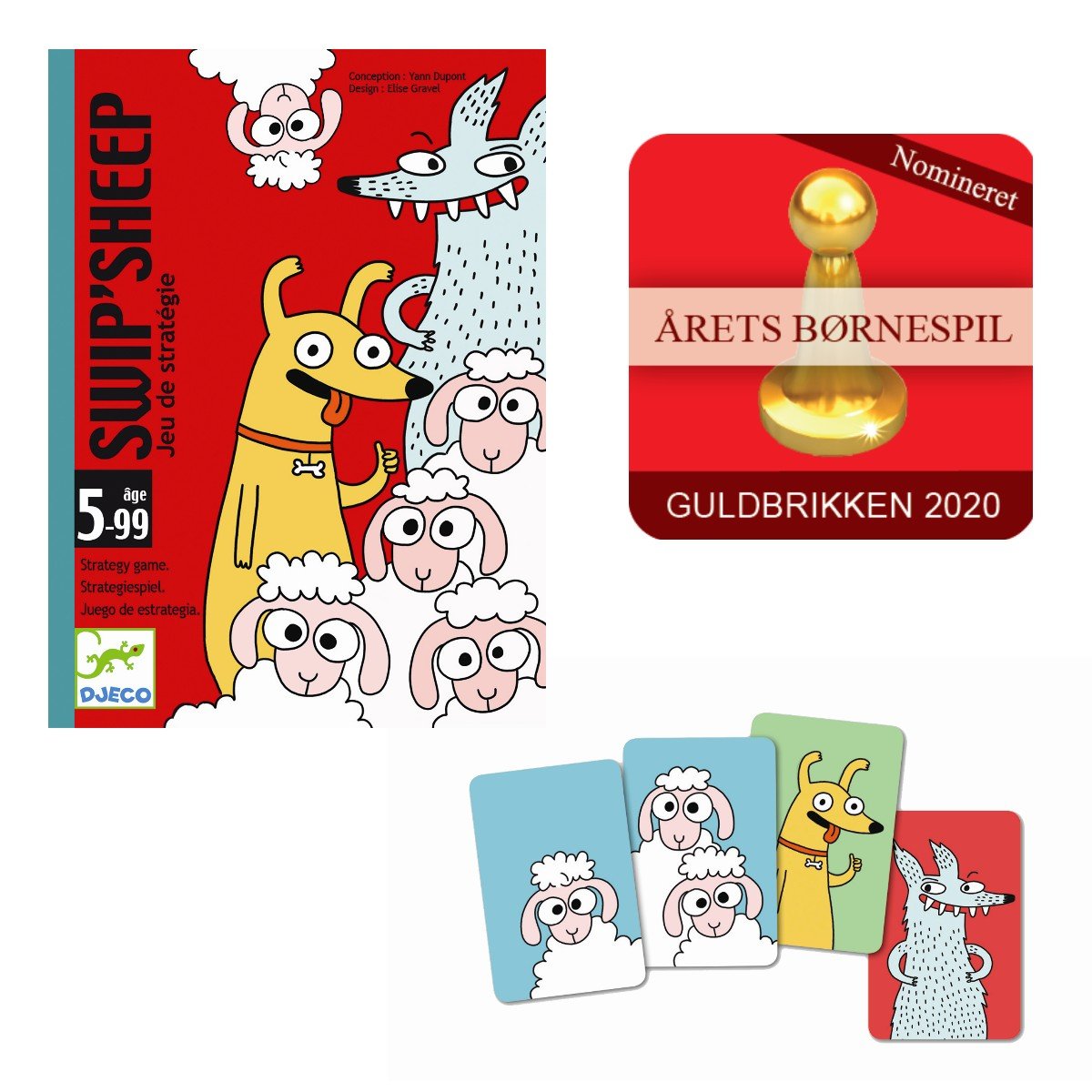 Djeco swip'sheep kortspil - All About Kids Odense