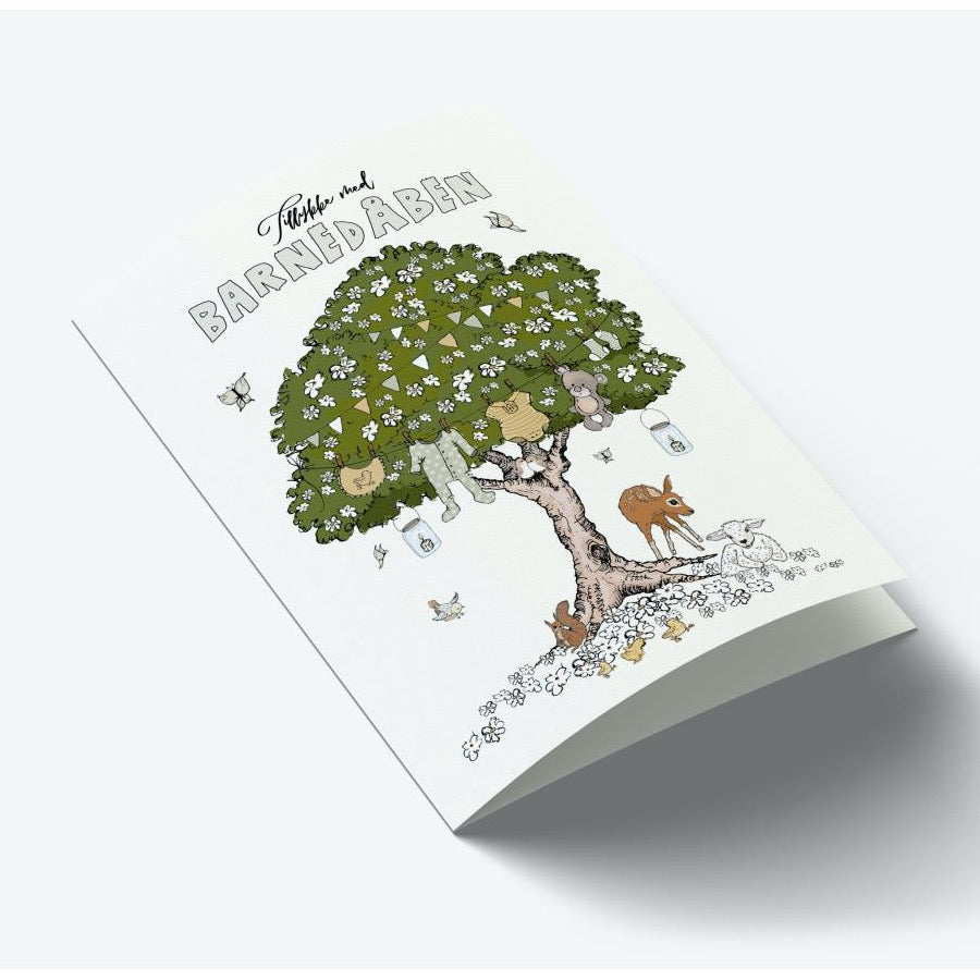 Mouse & Pen A7 Kort Tillykke med Barnedåben