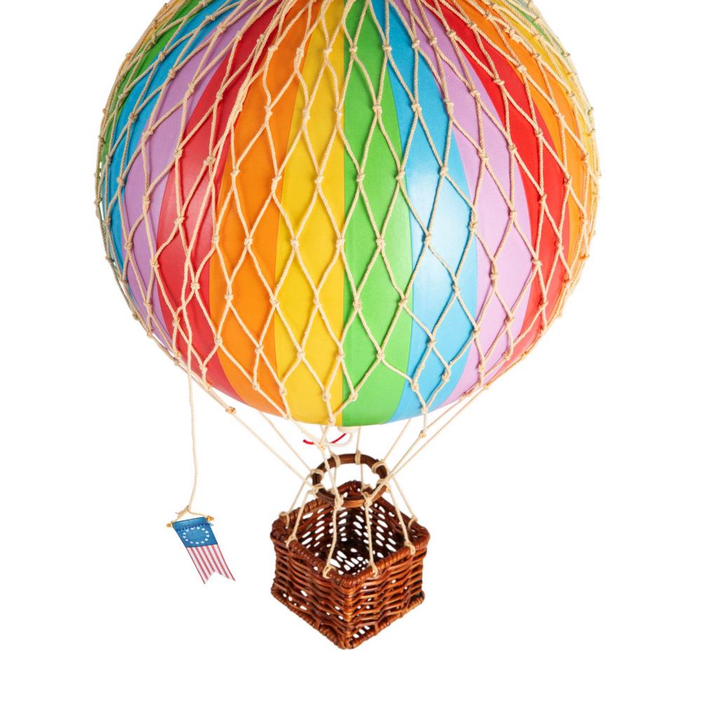 Authentic Models Travels light luftballon, 18cm. - Rainbow