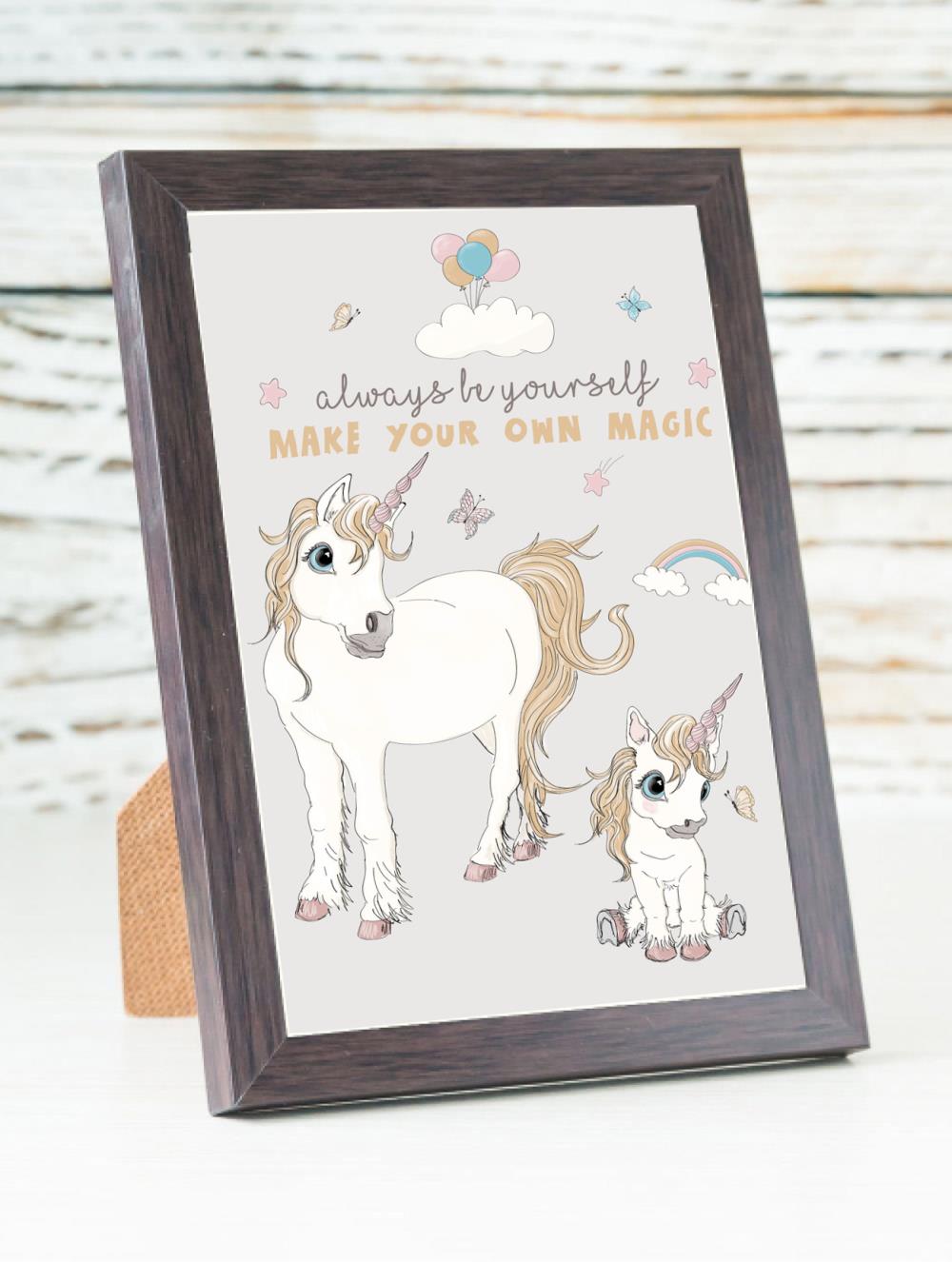 Mouse & Pen A6 Kort Unicorn Always be yourself