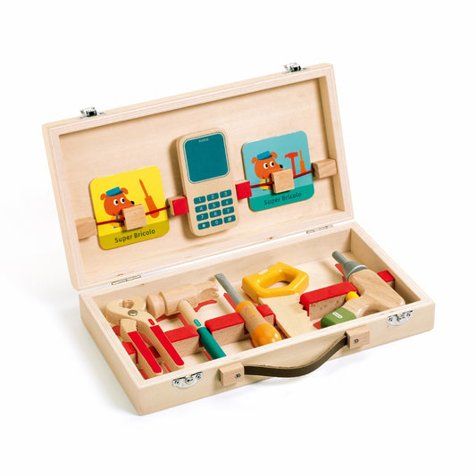 Djeco Super Bricolo Værktøjskuffert