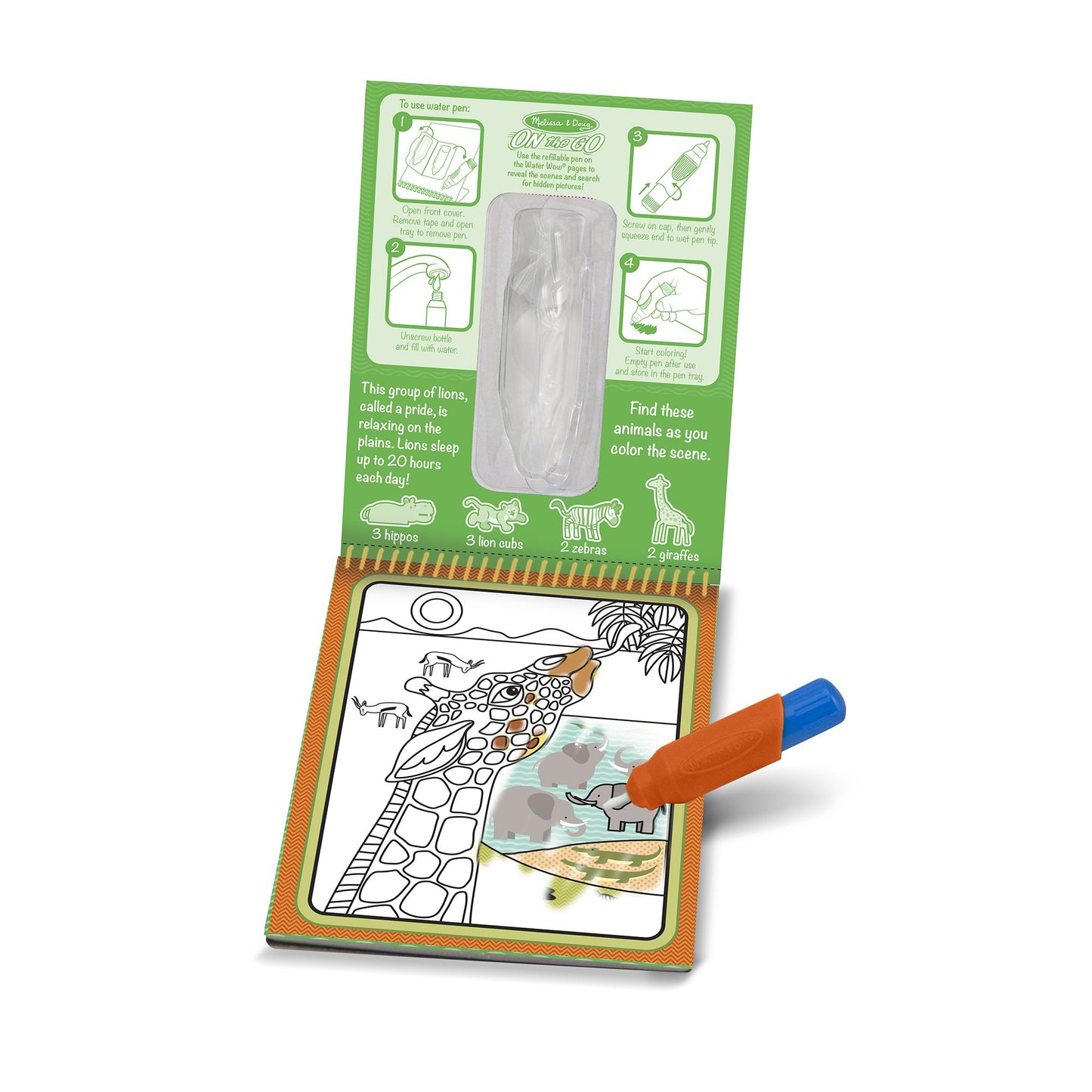 Melissa & Doug water wow Safari - All About Kids Odense