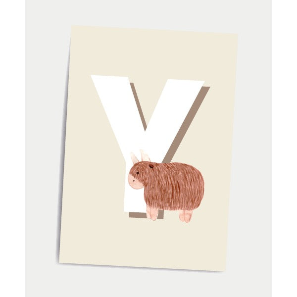 Dialægt A5 kort Bogstav Y