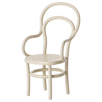 Maileg Vintagestol, Mus, Råhvid
