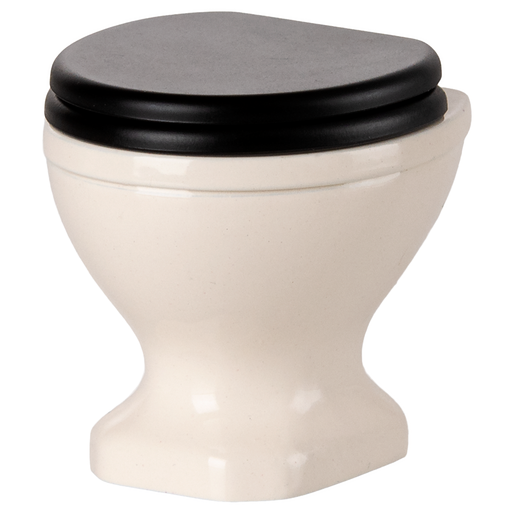 Maileg WC, Mus - Råhvid