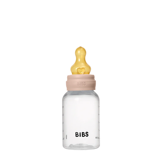 BIBS Baby Bottle Complete Set 150ml Latex - Blush