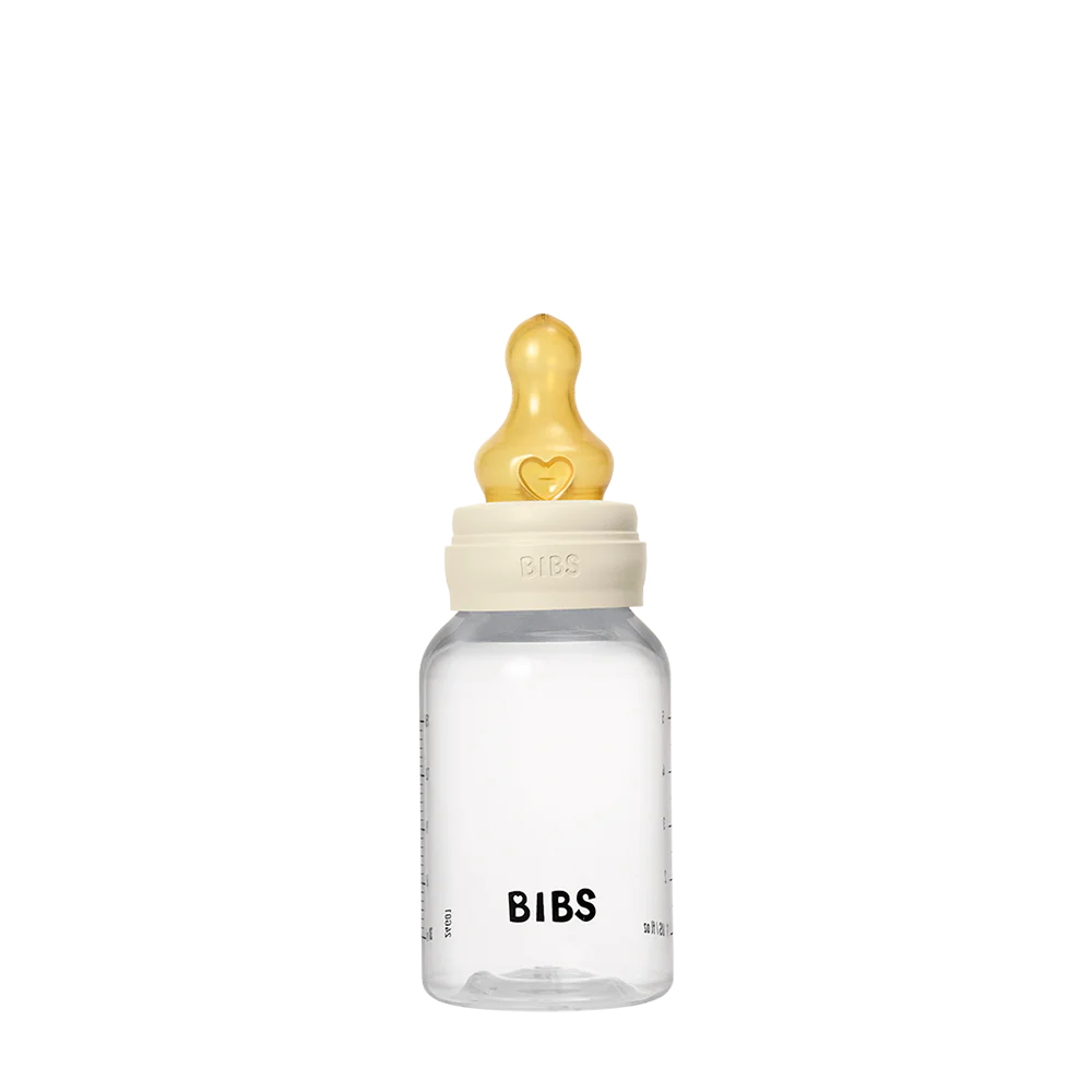 BIBS Baby Bottle Complete Set 150ml Latex - Ivory