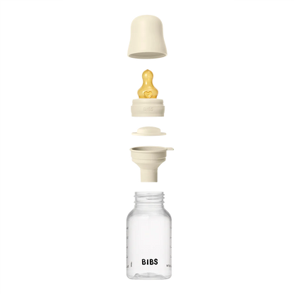 BIBS Baby Bottle Complete Set 150ml Latex - Ivory