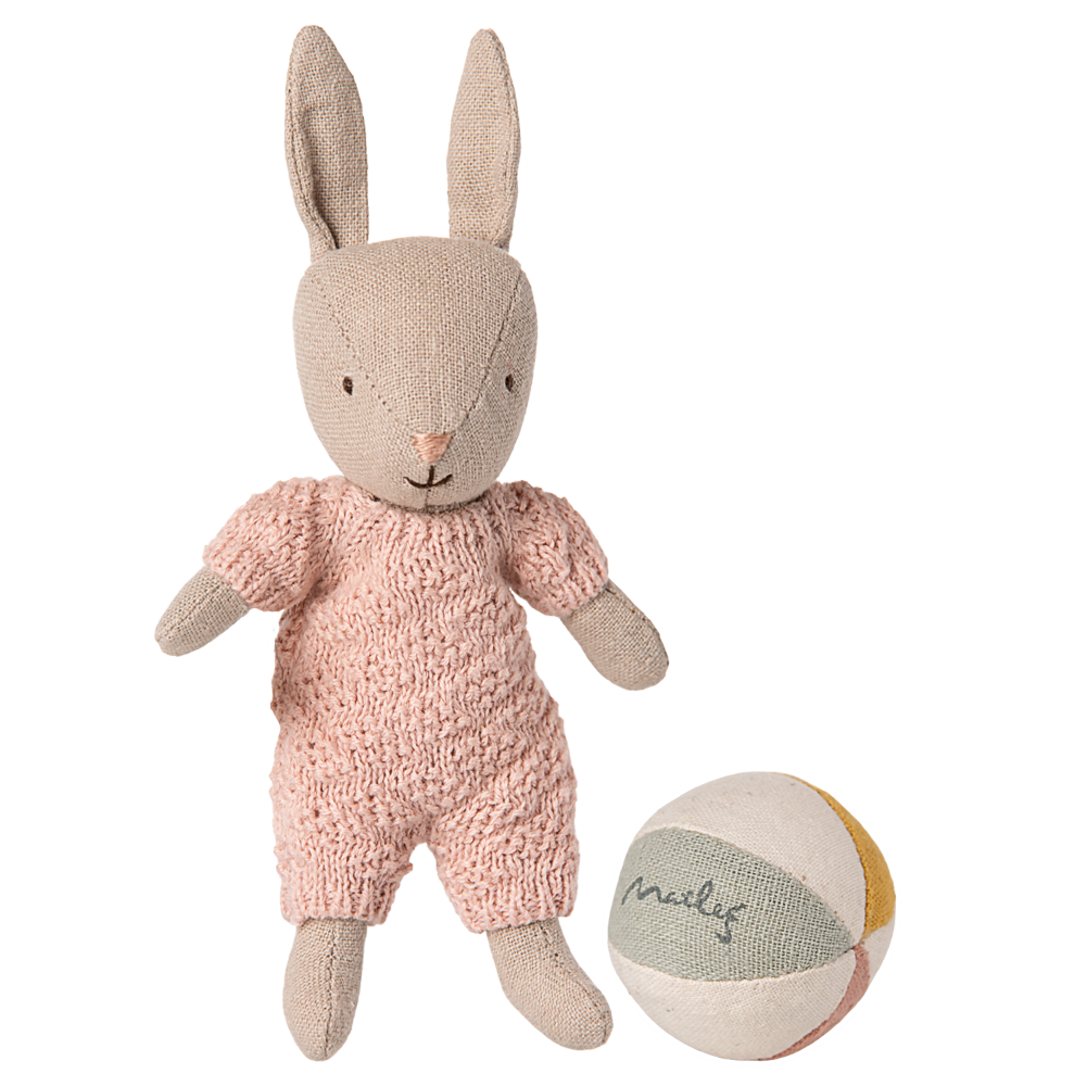 Maileg Kanin sæt, Micro - Sand - Rosa