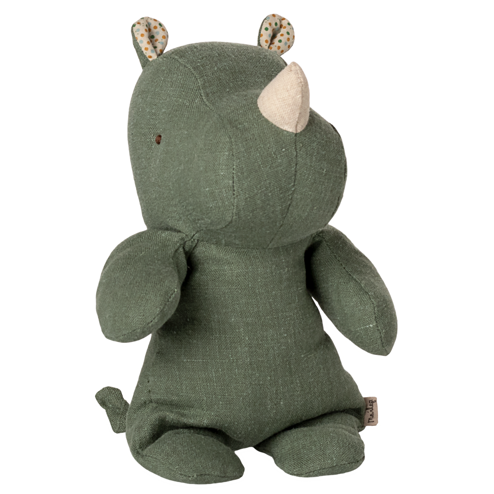 Maileg Safari Friends, Næsehorn, Lille - Salviegrøn