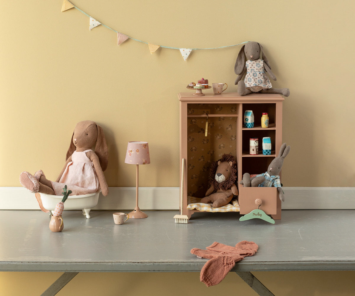 Maileg Kanin, Størrelse 3 - Brun - Kjole og sko