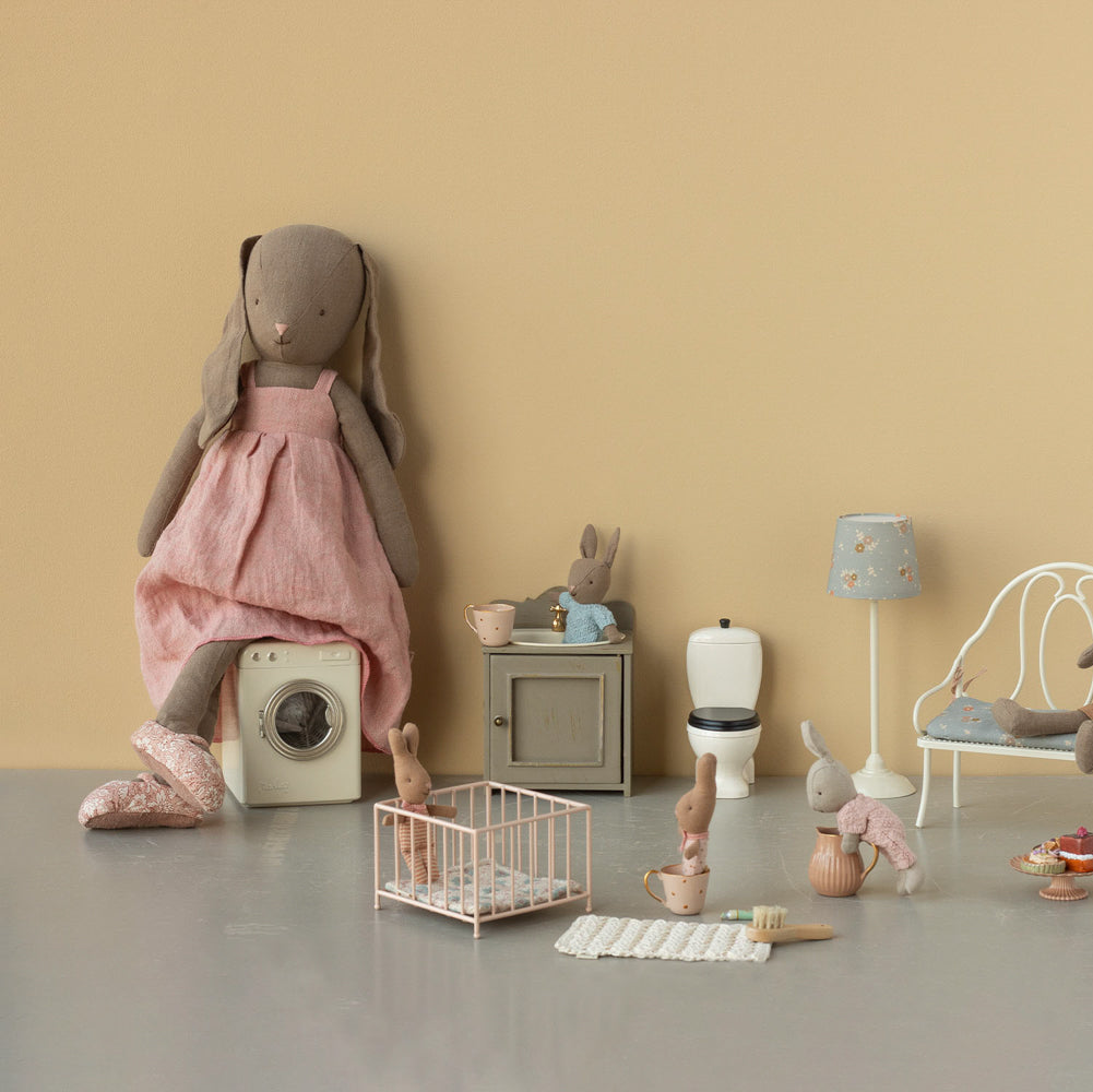 Maileg Kanin, Størrelse 4 - Brun - Kjole og sko