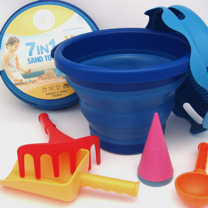 Compactoys 7in1 sandlegetøj, Blå