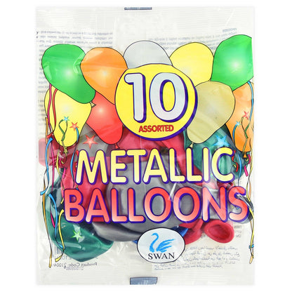 Robetoy 10pk balloner, metallic