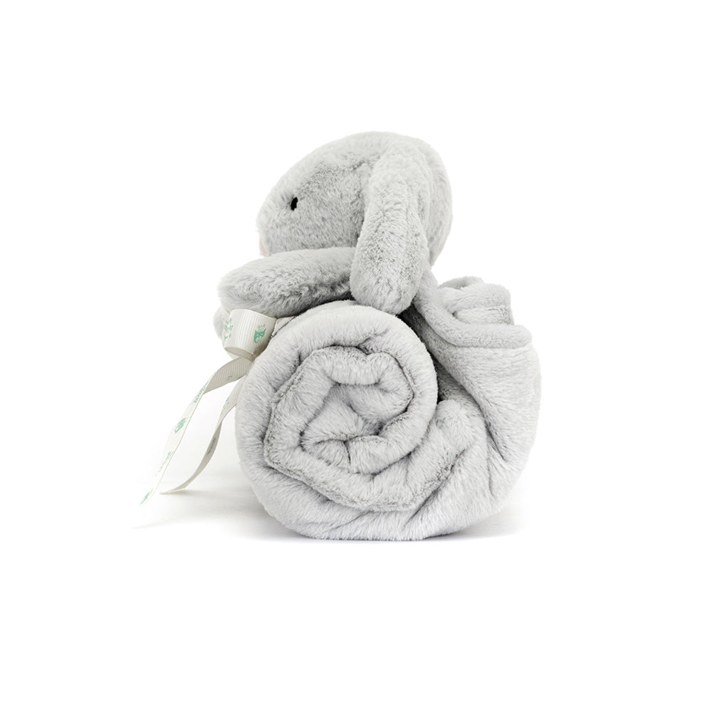 Baby Jellycat Bashful kanin, silver tæppe