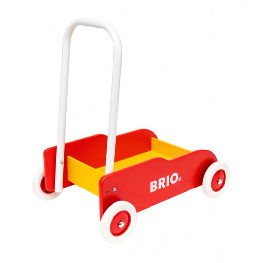Brio Lære-gå-vogn, rød-gul