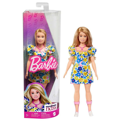 Barbie Fashionista Doll Yellow Blue Floral (DS)