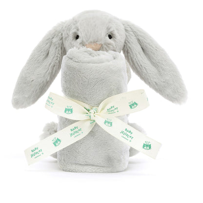 Baby Jellycat Bashful Kanin, Silver nusseklud