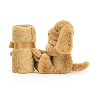 Jellycat Bashful hund, Toffee nusseklud