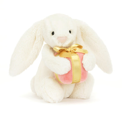 Jellycat Bashful kanin, creme m/gave 18 cm