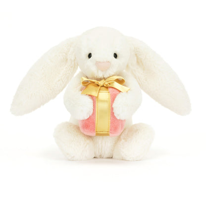 Jellycat Bashful kanin, creme m/gave 18 cm