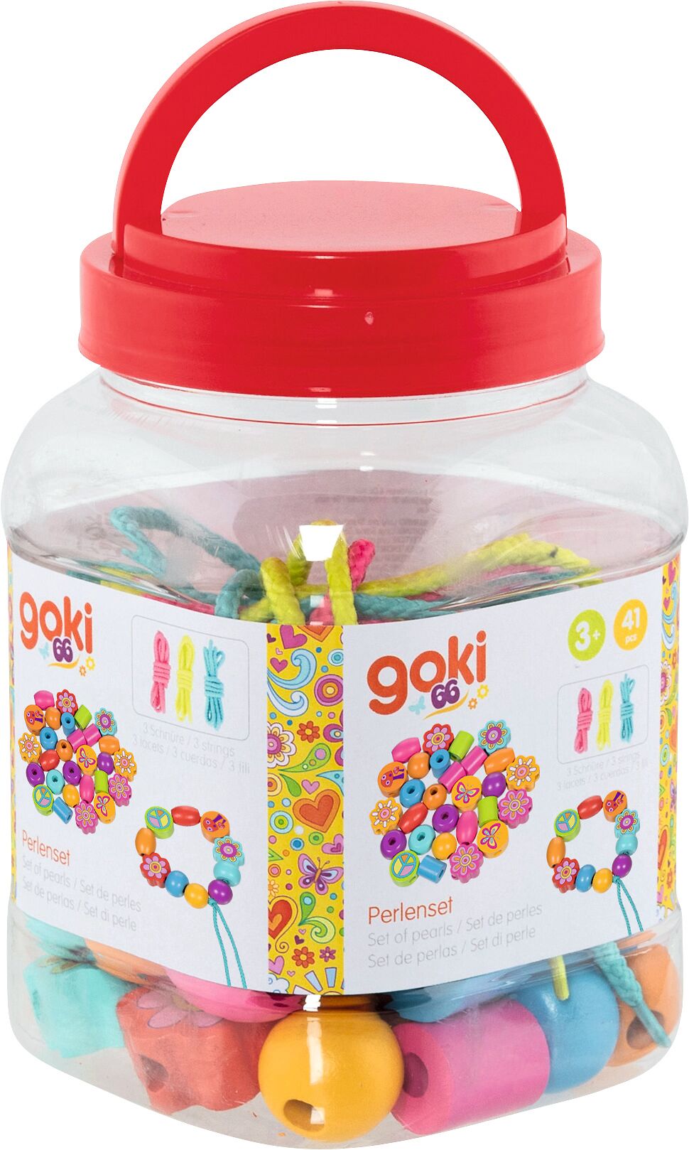 Goki Træperler Flower power