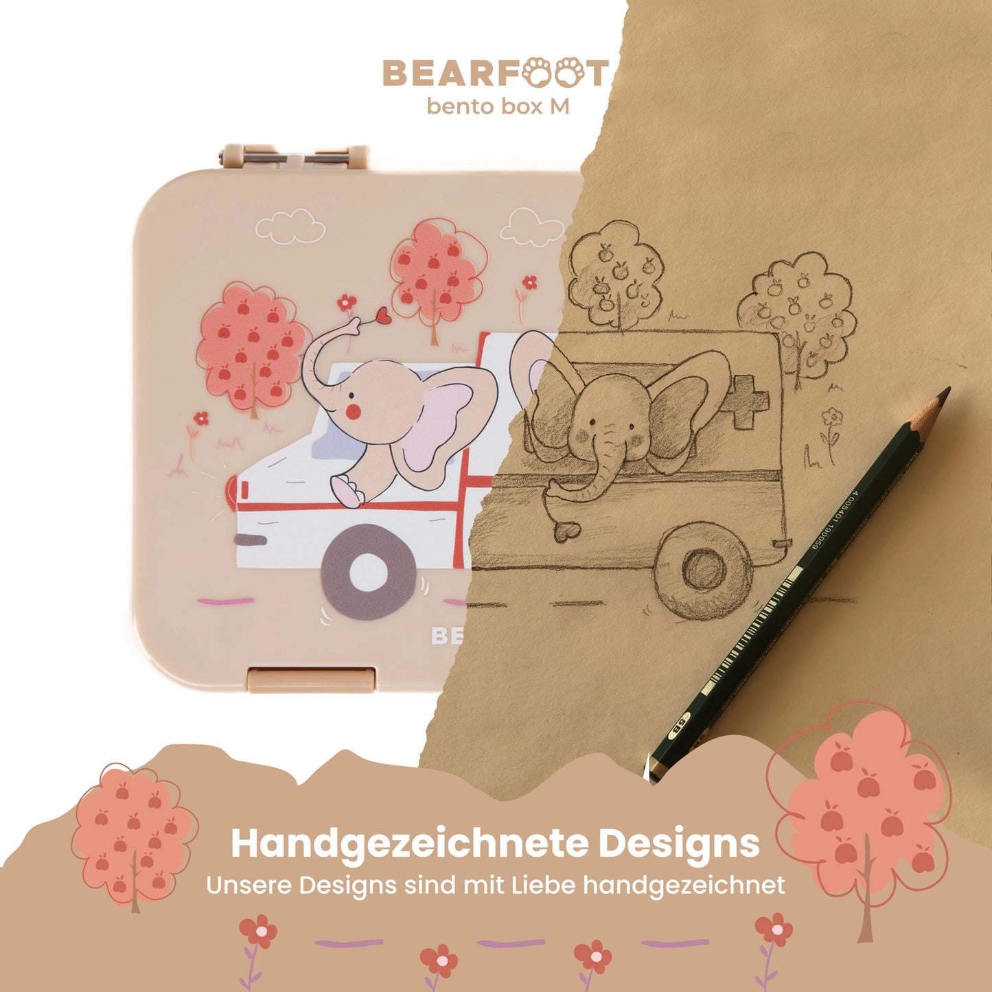 Bearfoot Bento madkasse 4/6 rum - Ambulance