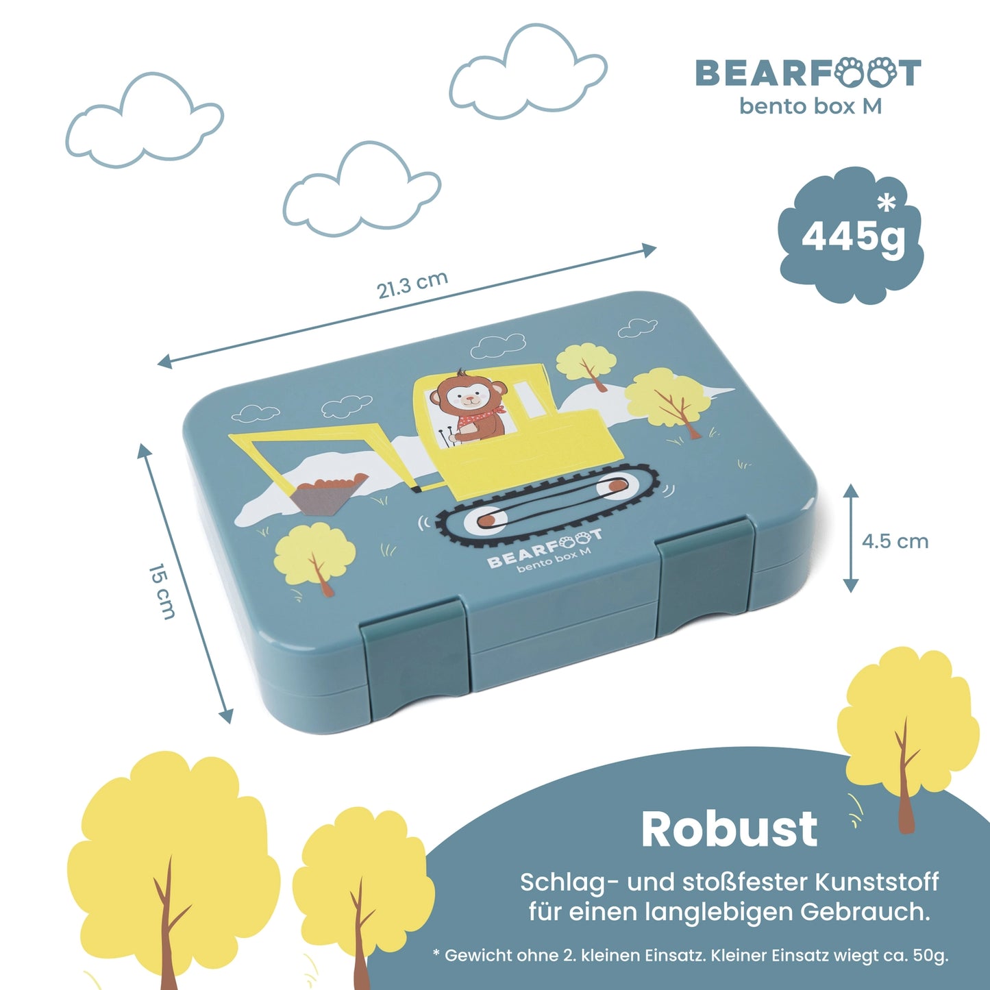 Bearfoot Bento madkasse 4/6 rum - Gravko