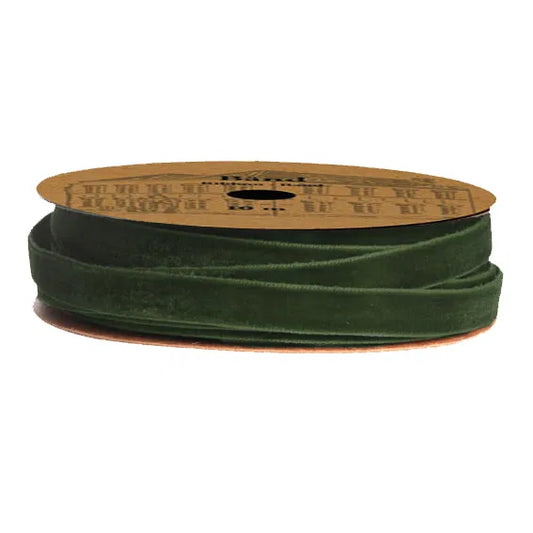 Det Gamle Apotek Gavebånd (1cm x 10m), Velour grøn