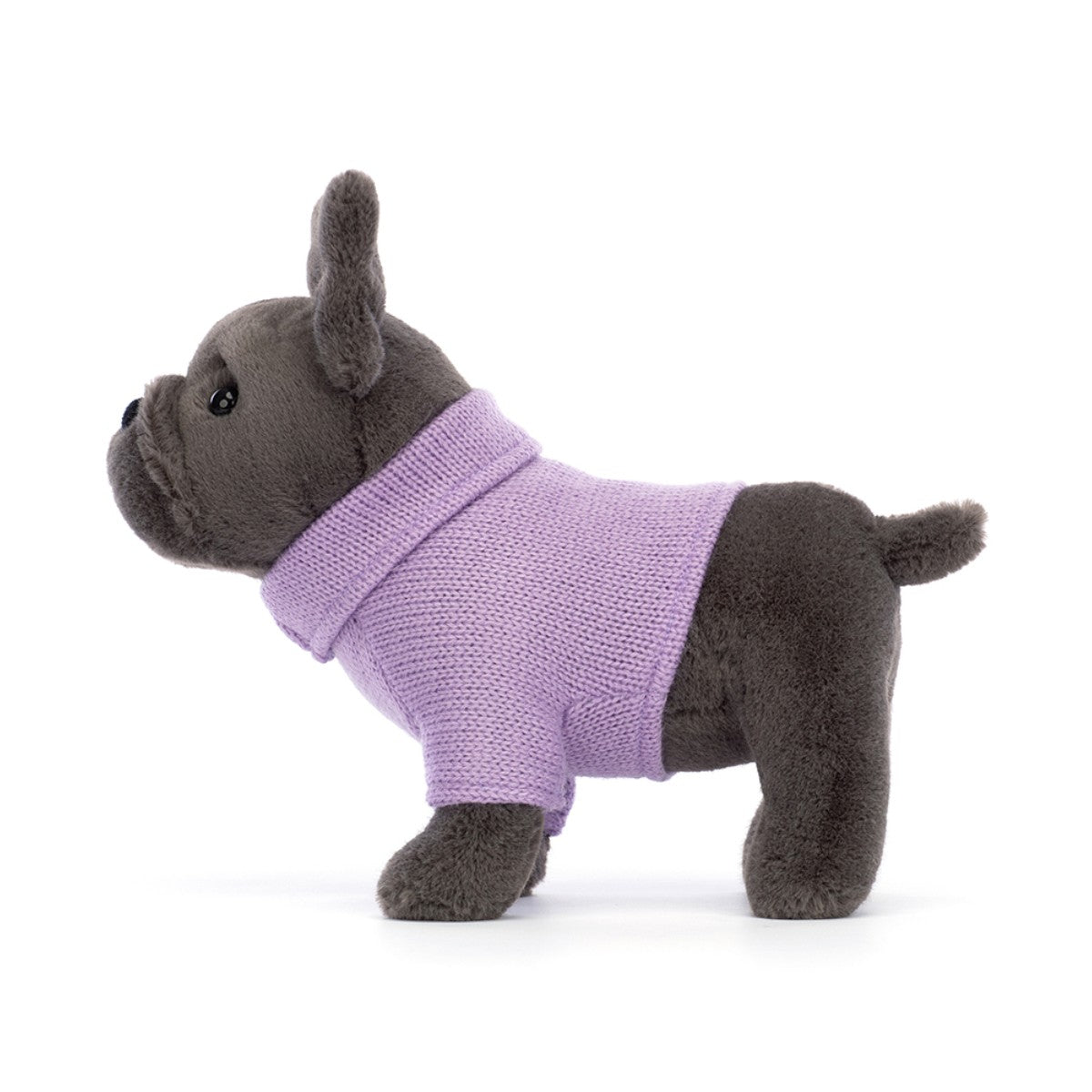 Jellycat Sweater Fransk Bulldog, lilla 19 cm