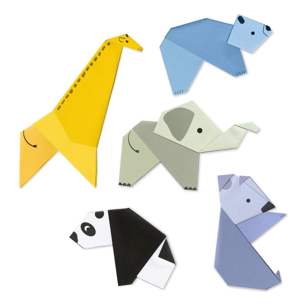 Djeco Første papir folding, 1, 2, 3 fold
