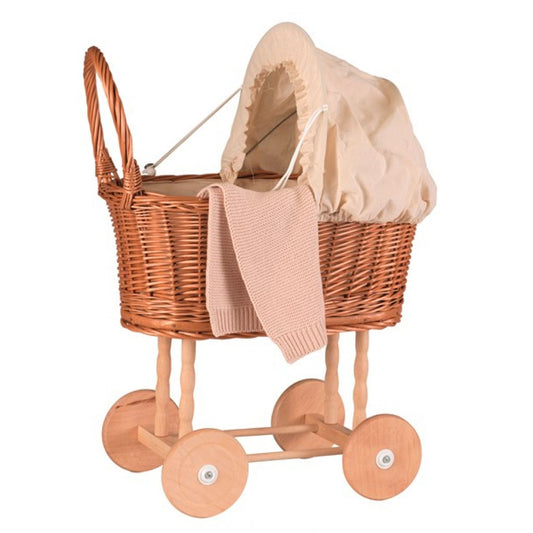 Egmont Dukkevogn i flet – Råhvid