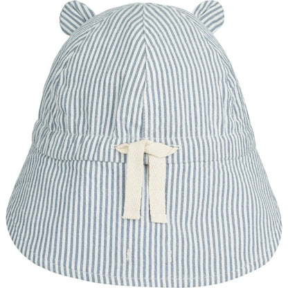 Liewood Gorm vendbar solhat str.3-4 år, stripe/blue