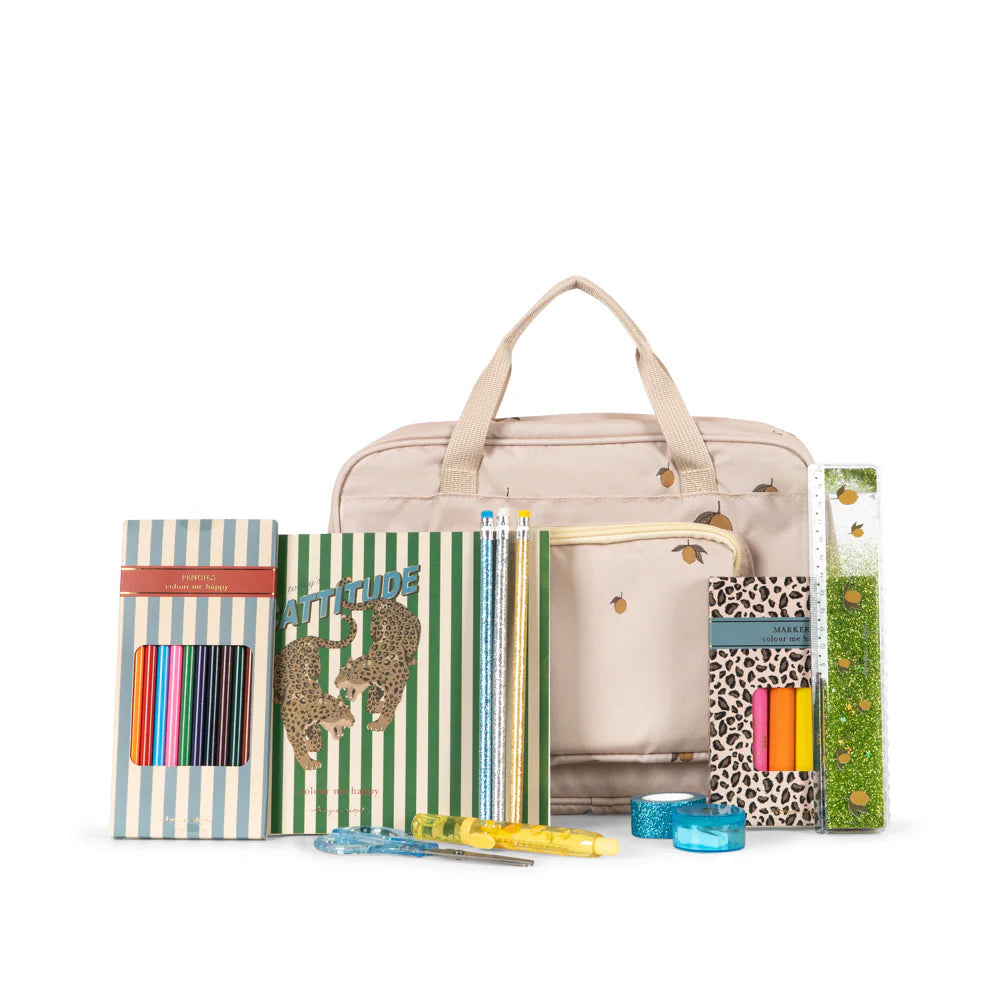 Konges Sløjd Holiday Essentials taske, med indhold - Lemon