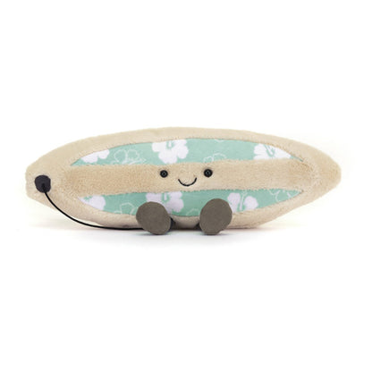 Surfboard bamse med blomsterprint.